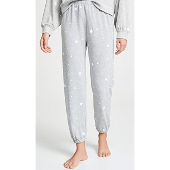 Sweatpants With Stars in Heather Grey Size X-Small - Picture 1 of 7